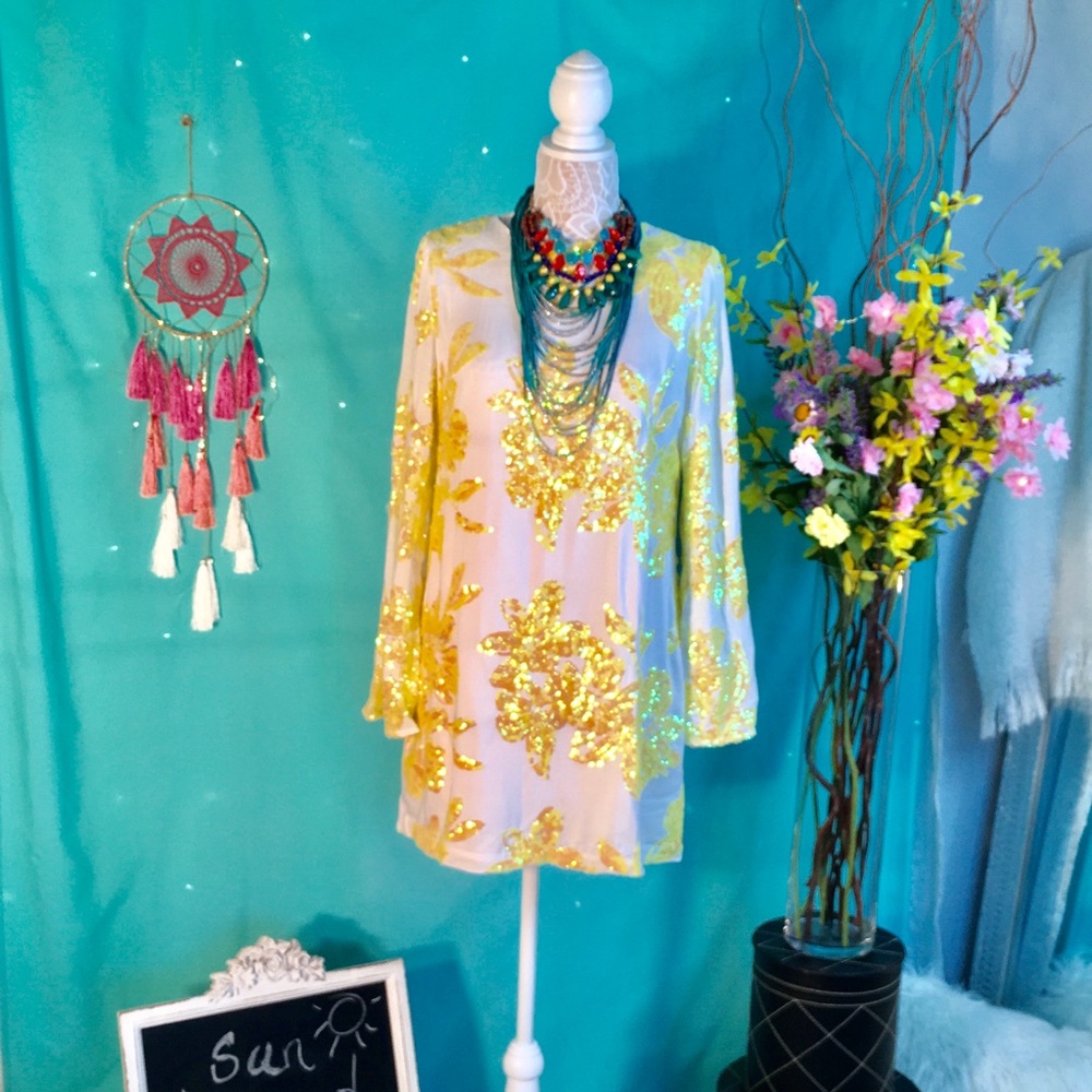 Sequined Tunic Dress